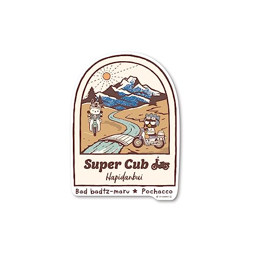 �͂҂���Ԃ�×Super Cub �r�b�O�T�C�Y�X�e�b�J�[ �� �L�����N�^�[�X�e�b�J�[ �T�����I �X�[�p�[�J�u Honda ���킢�� �R���{ �u�����h LCS1616