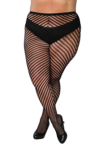 Frenchic Fishnet Women's Lace Stockings Tights Sexy Pantyhose Regular & Plus Sizes (Pack of 6)3