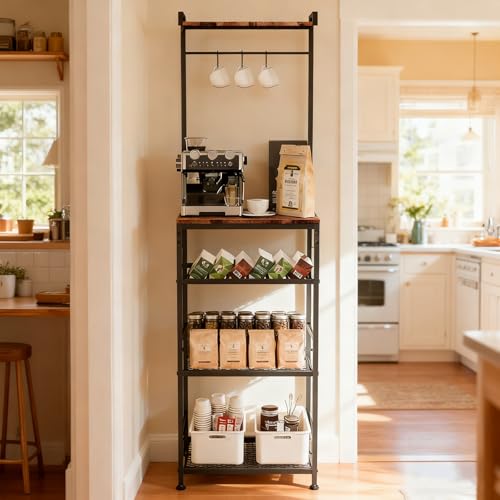Cafe Center Rack Faesun 5-Tier Coffee Bar Rack with Storage Review: The Ultimate Small ...
