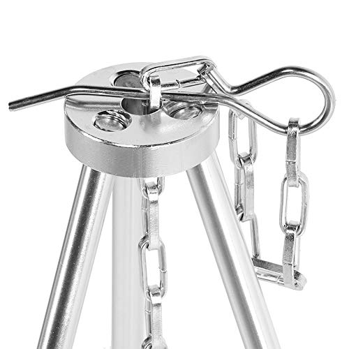 Fishawk Tripé de acampamento, tripé, piquenique portátil para fogueiras ao ar livre no quintal