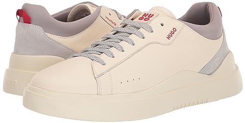 Image of Hugo Mens Cupsole Leather Lace Up Sneaker