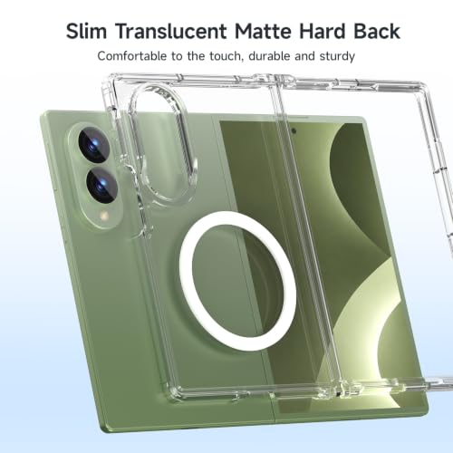Halokin for Samsung Galaxy Z Fold 8 Case, Anti Yellowing, Clear, Magnetic by Halokin - Used condition - Image 6