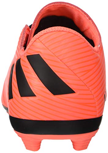 Adidas Boy's Nemeziz 19.4 Firm Ground Soccer Shoe, Coral/Black/Glory Red, 2 Little Kid #TOP2
