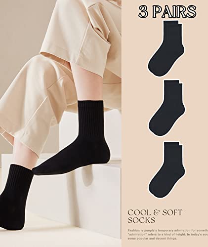 Image of HAVE A TREE 3-12 Pairs Womens Crew Lightweight Thin Calf Socks Size 6-11 | Lightweight thin crew calf socks for women, soft breathable comfort, perfect fit, durable everyday wear at great value.