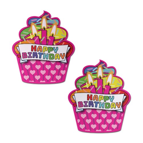 Birthday Pasties - Nipple Covers for Festivals, Raves, & Lingerie - Celebrate With This Party Outfit Accessory