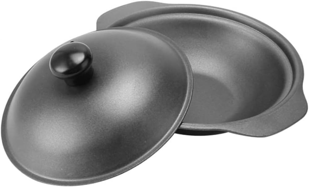 Padella in ghisa rivestita in ghisa padella per torta in ghisa stagionata pentola per zuppa forno casseruola pentole pentole per cucina pollo riso zuppa di riso 20 cm padella in ghisa smaltata A||22 x