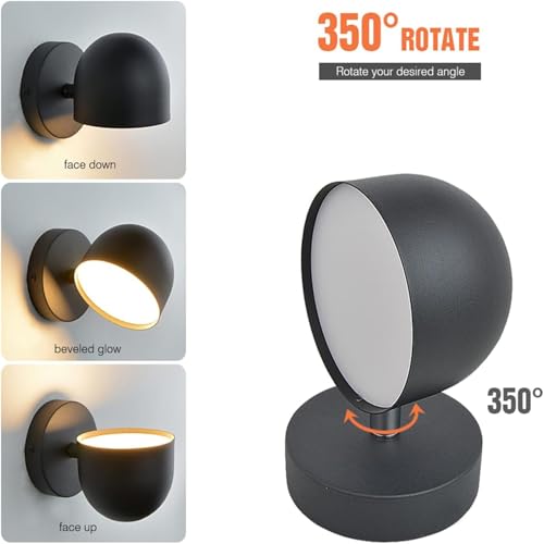 Iluminación de pared interior LED con interruptor y tres temperaturas de color 3