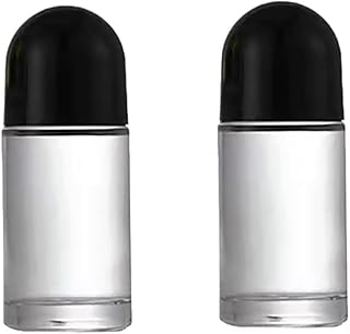2 botellas de vidrio transparente negro de 1....