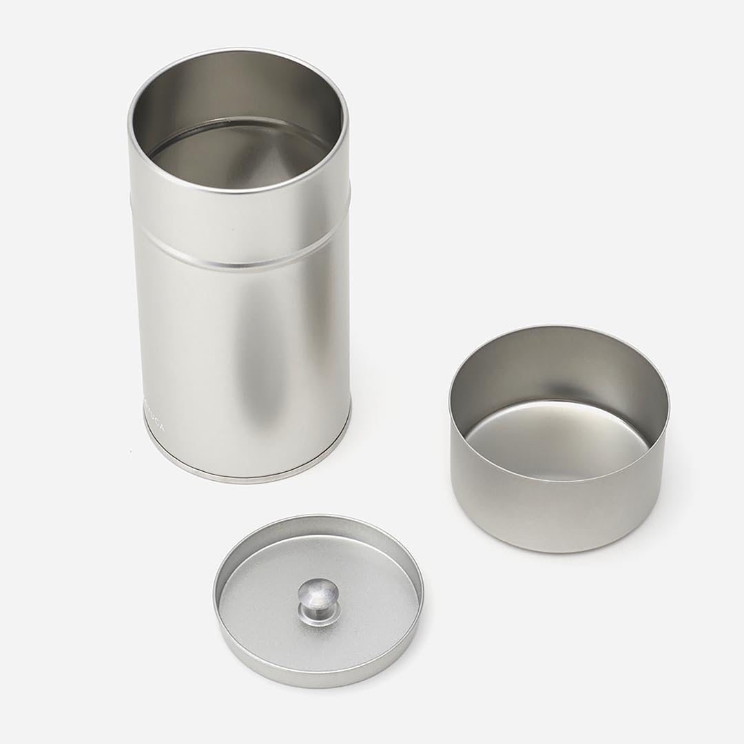 Amazon｜[ケユカ] KEYUCA 生地茶筒 (200g シルバー スチール) 日本製