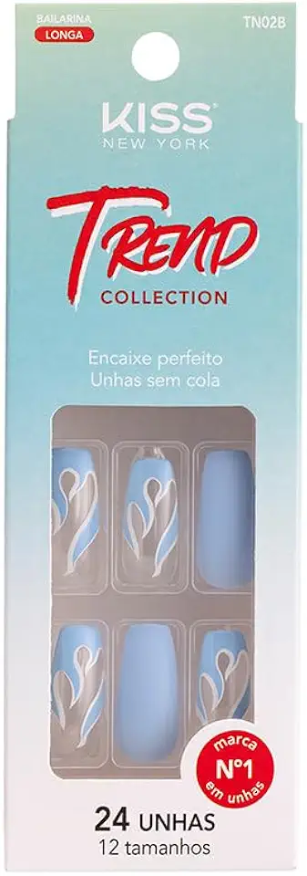 KISS NEW YORK UNHAS POSTIÇAS TREND COLLECTION OCEAN