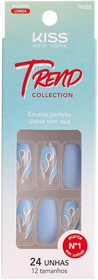 KISS NEW YORK UNHAS POSTIÇAS TREND COLLECTION OCEAN