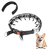 Würgekette Für Hunde, 50cm Antibellhalsband aus Metall für Kleine und Mittelgroße Hunde zum Trainieren und Spazierengehen