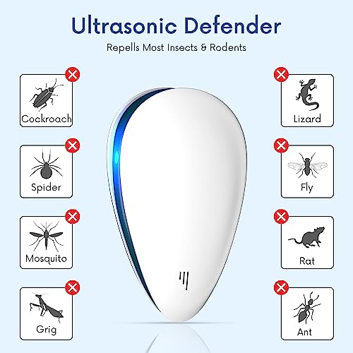 Image of Go Well Ultrasonic Electric Pest Repellent Machine to Repel Mosquito, Lizard, Rat, Cockroach, Home Pest for Reject Ants for Reject Insect Mosquito Killer (Pack of 1)