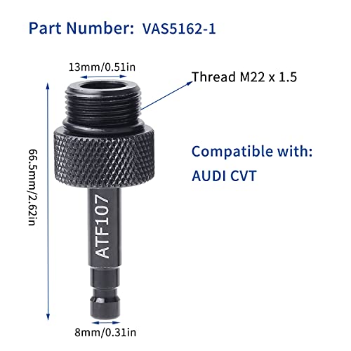 Image of Transmission Automatic Fluid Oil Filling Filler Adapter Include Metal Dispenser with Shut Off Valve Compatible with VW Audi 09G 01J 722.9 CVT DSG ATF Benz 722.9