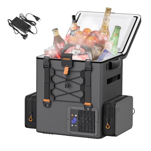 Litheli FrozenPack Kompressor Kühlbox 20L, 12V/240V Auto Kühlbox Rucksackkühlschrank mit AC Adapter für Hausgebrauch in Innenräumen, Notfälle, 15 Minuten...