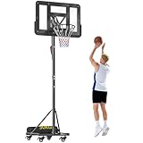 SPORTNOW Canasta de Baloncesto para Exterior, Negro