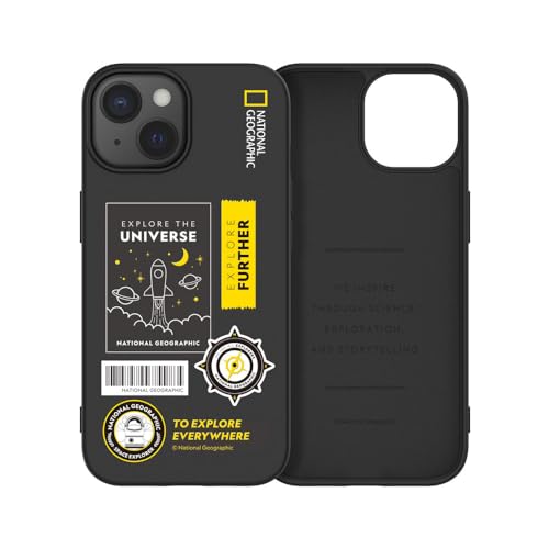 Image of National Geographic Palette Color Wappen Case TPU for iPhone 15 Plus Back Cover Case (Universe Black)