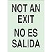 Brady 90522, Glow-In-The-Dark Safety Sign, (Pack of 10 pcs)
