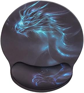 Wrist Rest Mat,Comfortable Memory Foam Mouse Pad with Wrist Support,Anti-Slip Rubber Mouse Wrist Support Pad for Working Gaming - dragon002