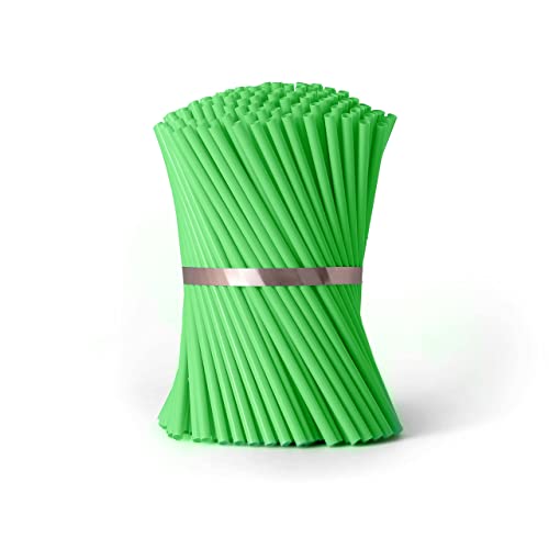 Disposable Drinking Straws - 7 3/4 Inches Long - Standard Size (Green, 250)