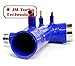 JM Turbo For 02-04 Subaru Wrx Sti Ej20 Ej25 Turbo Intake Inlet Silicone Blue New