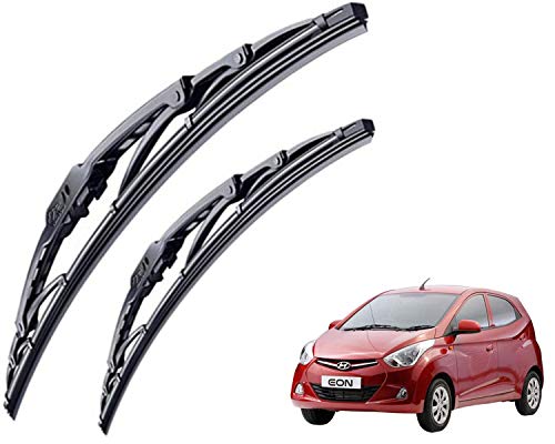 Image of WolkomHome High Performance OE Car Wiper Blade Replacement set of 2 Pc Right 21 inch Left 14 inch for Hyundai Eon