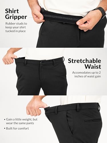 Image of The Pant Project Luxury PV Stretchable Casual Checks Pant for Men | Stylish Slim Fit Men's Wear Trousers for Office or Party