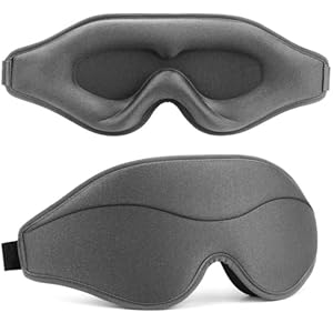 3D slaapmasker, 99% lichtblokkerend, ergonomisch, nul oogdruk, blinddoek ooglapje voor reizen, meditatie, yoga, kantoor, dutje, slaapmasker