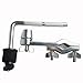 NAGUUD Drum Set Mounting Clamp L-Arm Rod Chrome Cymbal Boom Arm with Stand Holder Bracket Percussion Instrument Accessories