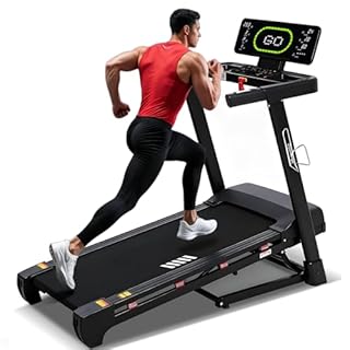 Heavy Duty Treadmill for Home, 20-Level Auto Incline Treadmill, 500 LB Capacity, 20" Wide Deck, 0.6-12 MPH, 4.5 HP, LED Display, Bluetooth Speaker & App