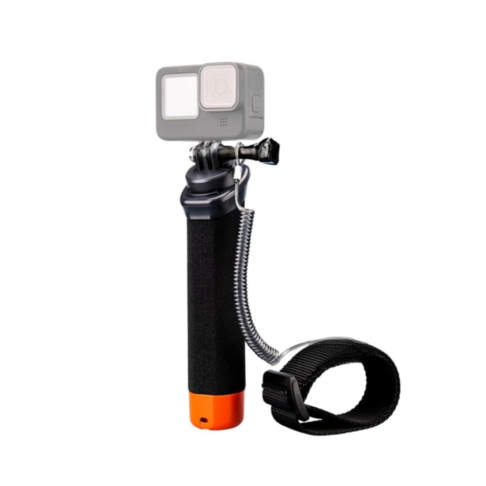 Yantralay Waterproof Floating Hand Grip with Wrist Strap for Go pro, Insta 360, D JI Action Cameras | Anti-Slip Floating Handle Bobber Stick with 1/4" Screw-image-19