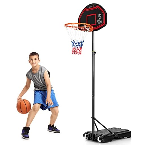 GOPLUS Basketballkorb Outdoor, Basketballständer