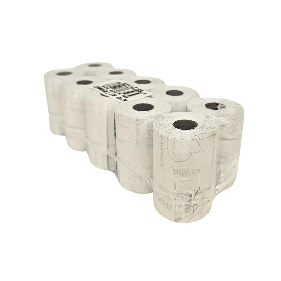 RFD 100 Rotoli POS 57x20 Carta Termica Alta Qualità - Rotolini POS Omologati Compatibili con Nexi, SumUp e Registratori di Cassa - Carta per POS Senza BPA, Certificati FSC