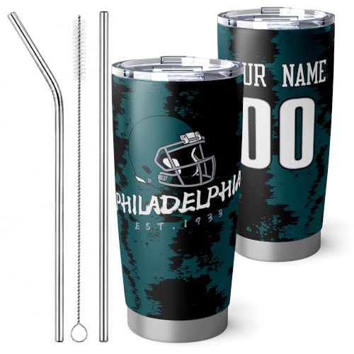 Image of ANTKING Philadelphia Tumbler 20oz Travel Mug Custom Number Name Gifts