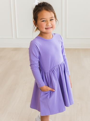 RuffleButts® Baby/Toddler Girls Knit Twirl Dress3