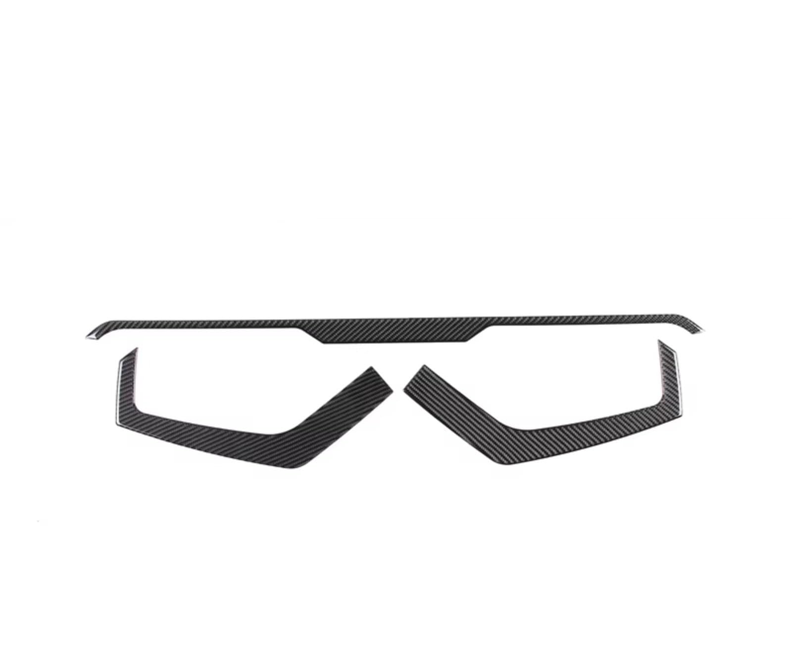 Car Interior Moulding Trim for Subaru for Crosstrek 2024 Soft Carbon Fiber Black Car Interior Decoration Trim Frame Stickers Accessories(Ww)