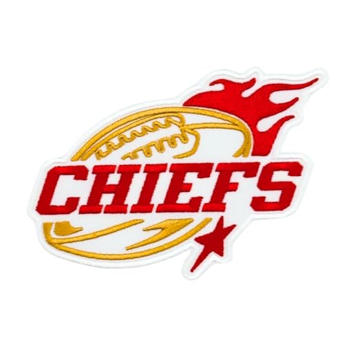 Alter Creations Rugby Fans Kansas City Football Stars Patch Embroidery American Football Iron On Sew On for Clothing Backpacks Jeans Motorcycle Sew On Custom Jackets Hats Tactical Bags