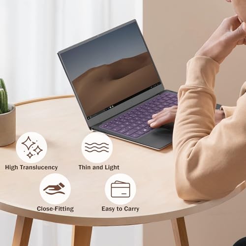 Protector de Teclado Universal Silicona Morado 15-17 Pulg miniatura 6