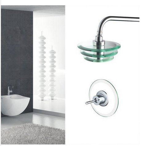Robinet de douche cascade 20,3 cm Gowe à fixation murale haute performance