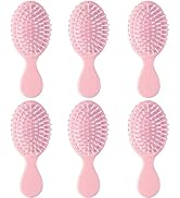 6 pcs Mini Hair Brush,Travel Detangling Brush with Exquisite Packaging Box,Mini Brush for Most Ha...