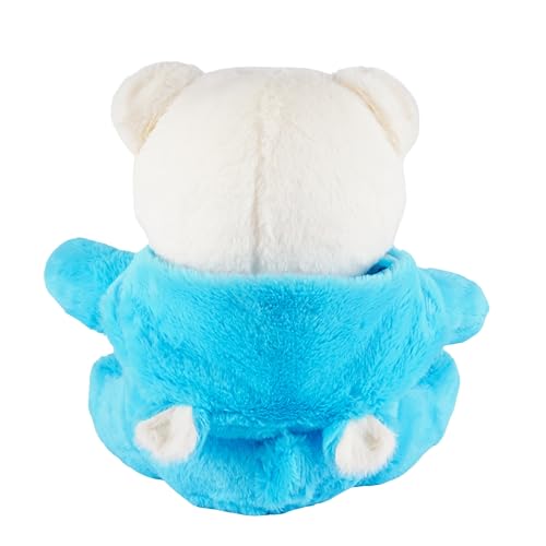 Image of Hooded Teddy Bear Plush Toy | Soft & Cute Stuffed Animal Toy for Hugging for Kids & Loved Ones - Blue 45cm