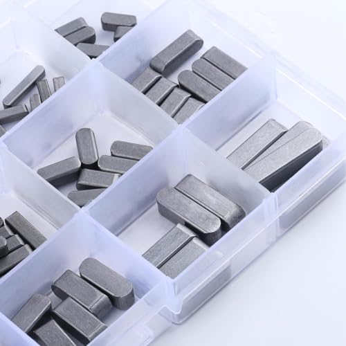 Image of 140 Pcs Round Ended Feather Key, Parallel Drive Shaft Keys Set