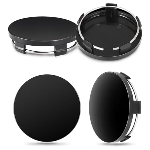 LACHT Centre De Jante Capuchons - 4 Pièces Cache Moyeu Centre De Roue,60Mm, Enjoliveur De Voiture, Plastique Abs Cache-Moyeu, Jantes Enjoliveurs Accessoires...