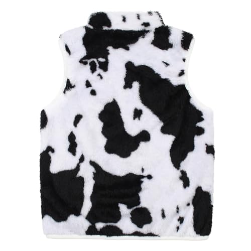 Image of JESKIDS Girls' Boys Sherpa Fleece Vest Outwear Lightweight Solid Color Cute Jacket with Pockets 2-11 Years