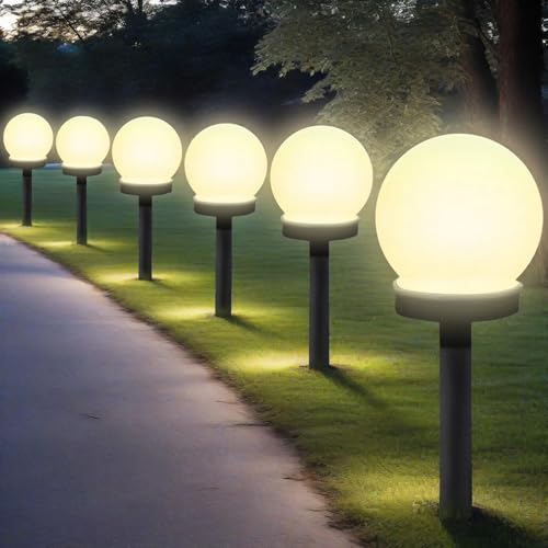 Sunshine smile 3/6/8/10 Stück Solarlampen für Außen Kugel,Solar...