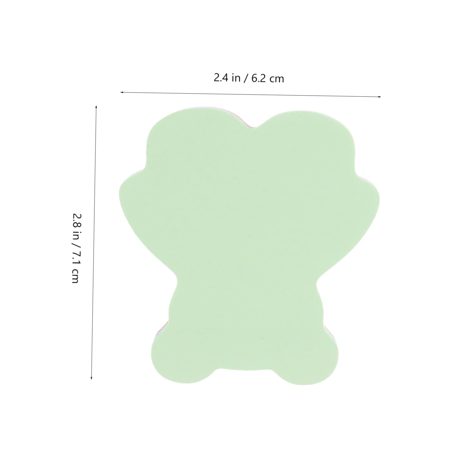 EXCEART 5 Pièces 10 Notes Autocollantes Ours Pastel Surligneurs Autocollants Bloc-notes Onglets Collants Liste Notes Amusantes Note De Bureau Stickers Mémo De Bureau Stickers Papier
