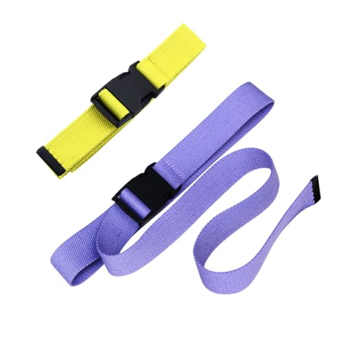 NOLITOY 2pcs Plastic Buckle Canvas Belt Lightweight Waist Belt for Women Men Unisex Casual Simple Comfortable Random