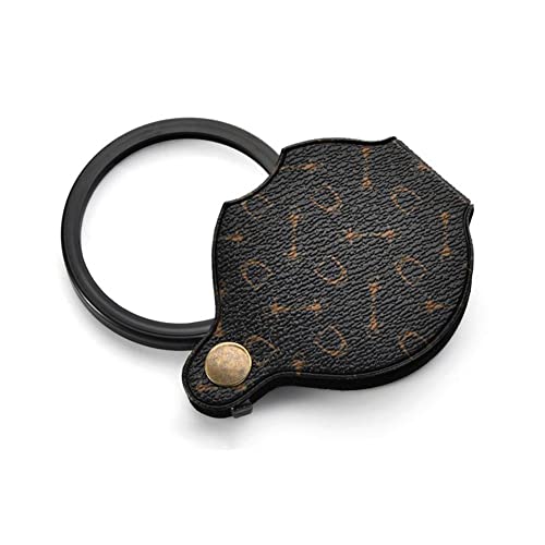 IUYQY Lupas pequeñas 15x Lupa de bolsillo portátil plegable Lupa de joyería de lectura con funda protectora giratoria para leer monedas Hobby Travel Cover