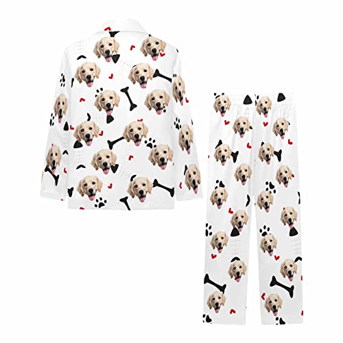 Custom Pajamas for Boys Face Pet Cat Photo Customized Long Sleeve Sleepwear Shirts Pants 2-Piece Pajama Set Nightwear4