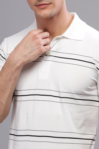 Image of ADRO Regular Fit Polo T-Shirt for Men| Printed Polo T-Shirt | Cotton Polo T Shirt
